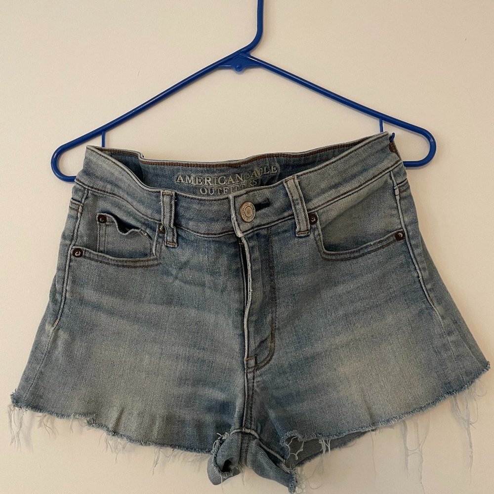 American Eagle Super Stretchy Cut-off Jean Shorts - Size 8